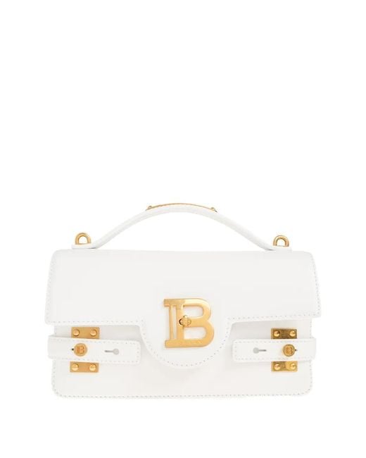 Balmain White Sac À Main 24 B-Buzz
