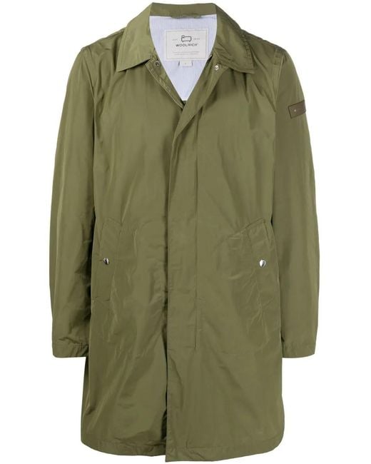 Woolrich Green City Mid-Length Car Coat for men