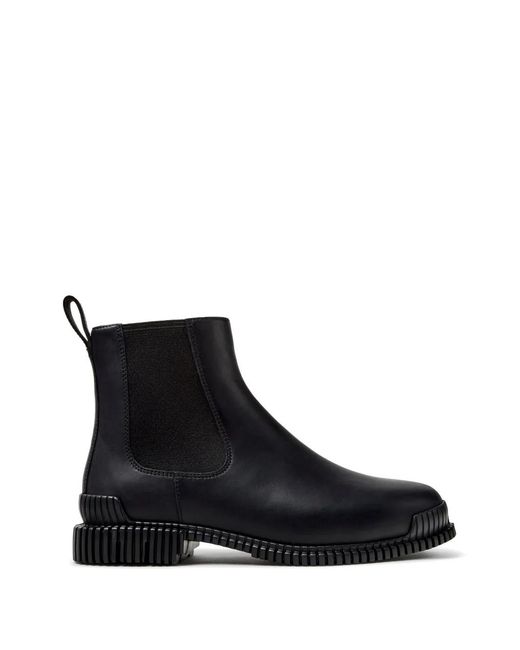 Camper Black Bottines Pix En Cuir