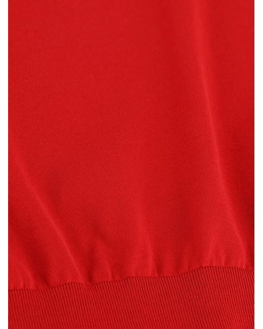 Loro Piana Red Button Polo Shirt
