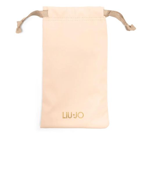 Liu Jo Black Geometric-Frame Sunglasses
