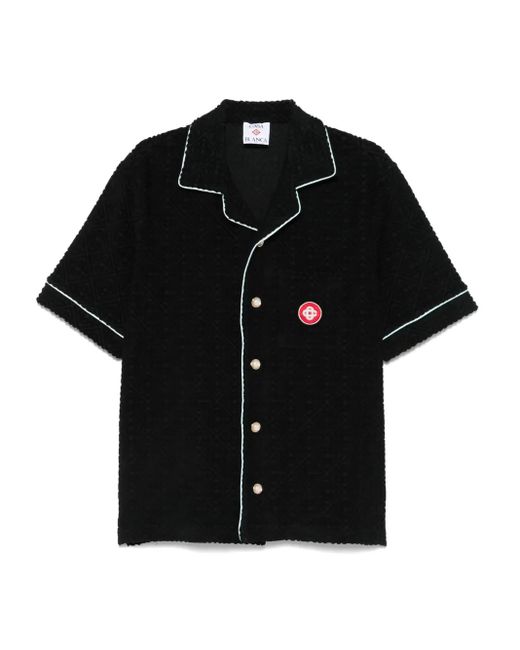 Casablanca Monogram Toweling Shirt in Black für Herren