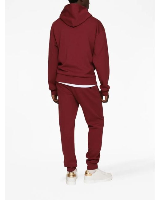 Dolce & Gabbana Motif-Embroidered Pullover Hoodie for men