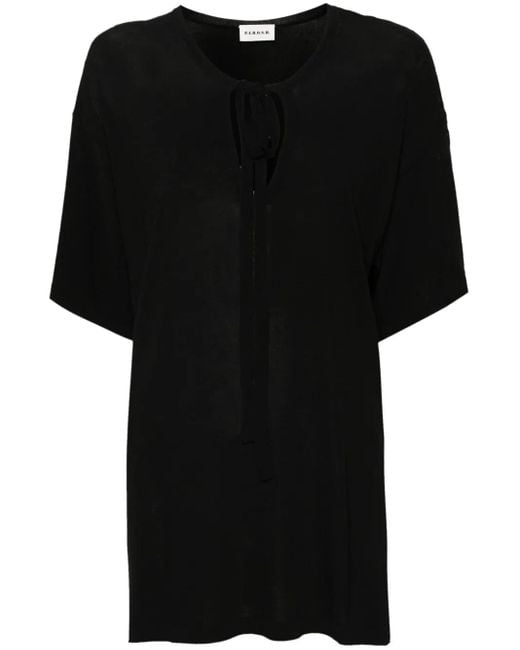 P.A.R.O.S.H. ボウタイ ニットトップ Black