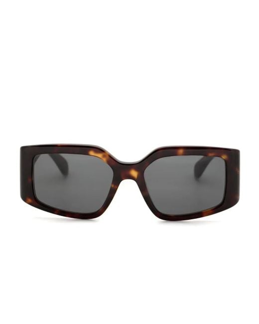 Ferragamo Eyewear Black Square-Frame Sunglasses
