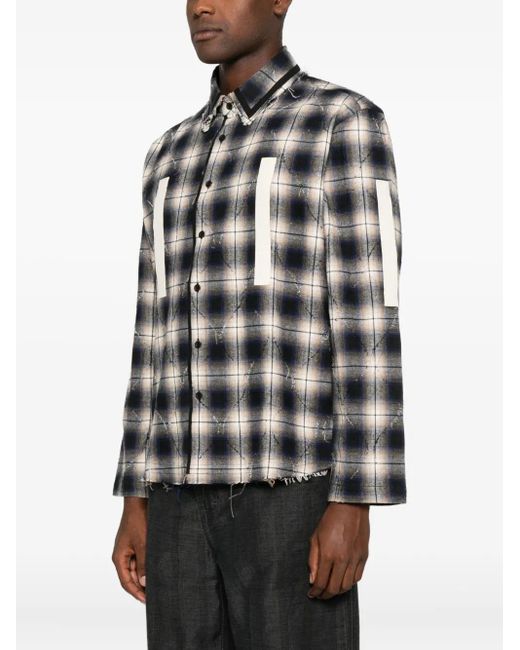 Craig Green Black Checkered Shirt for men