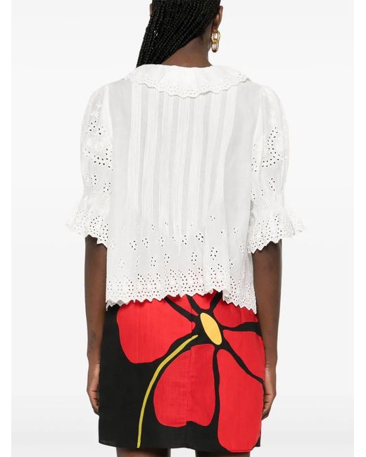 Doen White Henri Blouse