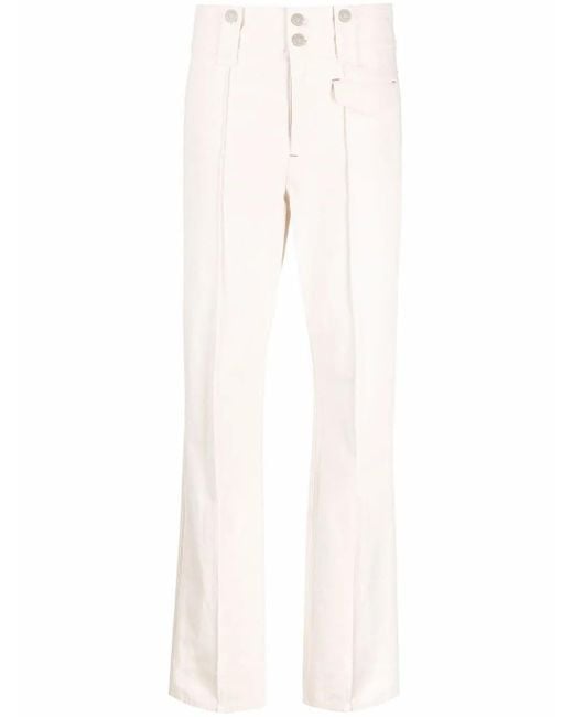 Isabel Marant White Trousers Beige