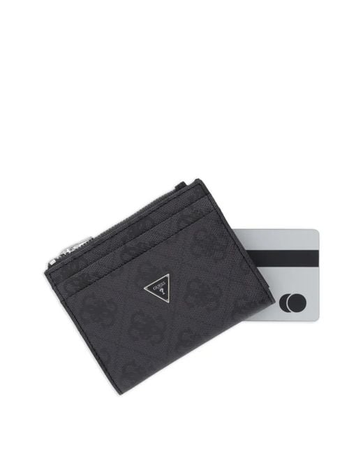 Guess Black Milano Leather Cardholder for men