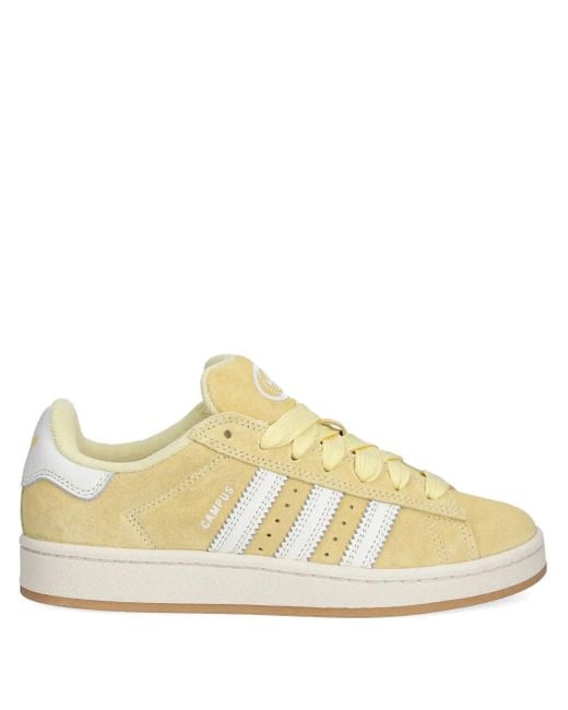 Adidas Yellow Campus 00S Suede 3-Stripes Sneakers