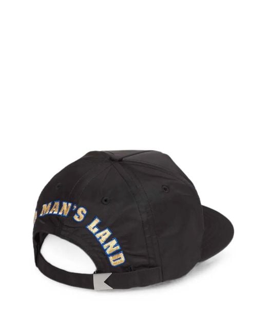 Rhude Blue Embroidered-Logo Straight-Visor Cap for men