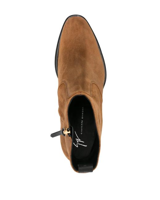 Giuseppe Zanotti Stiefel Aus Wildleder 40Mm in Brown für Herren