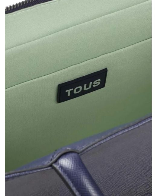 Tous Amaya ロゴエンボス ハンドバッグ Blue