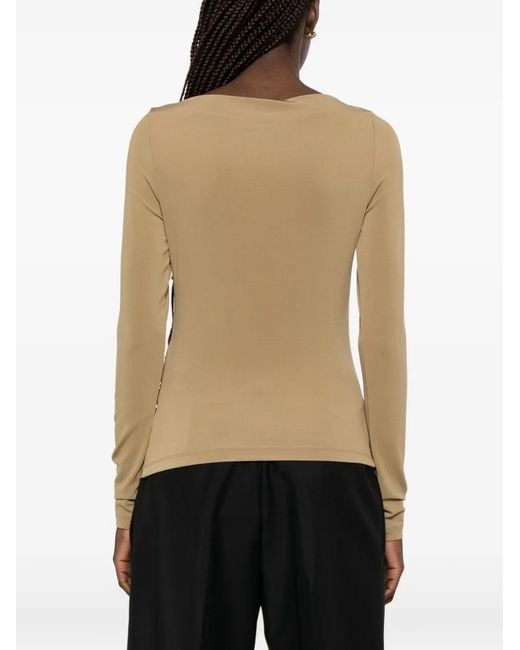 Max Mara Natural Haut Gomma À Fronces