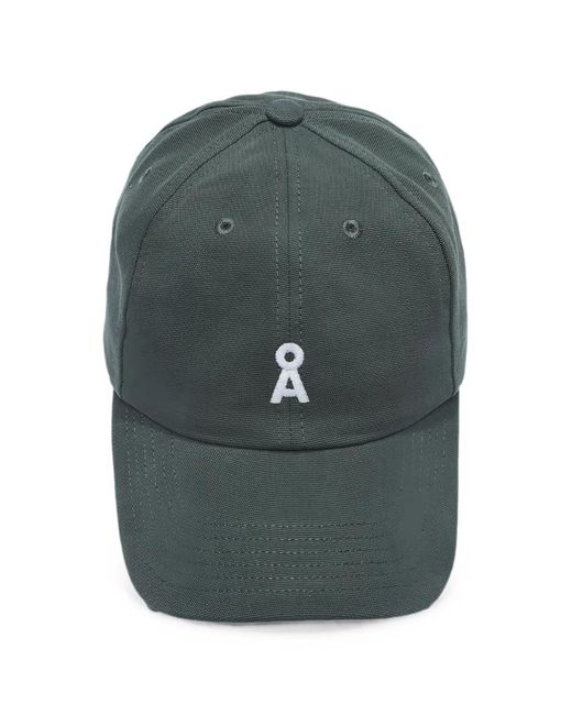 ARMEDANGELS Green Yenaas Bold Logo-Embroidered Baseball Cap