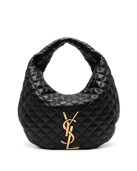 Saint Laurent Black Icare Hobo