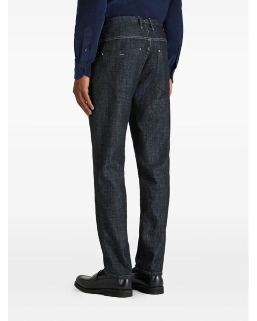Incotex Gray Five-Pocket Tailored Jeans for men