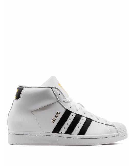 Adidas White Pro Model Sneakers for men