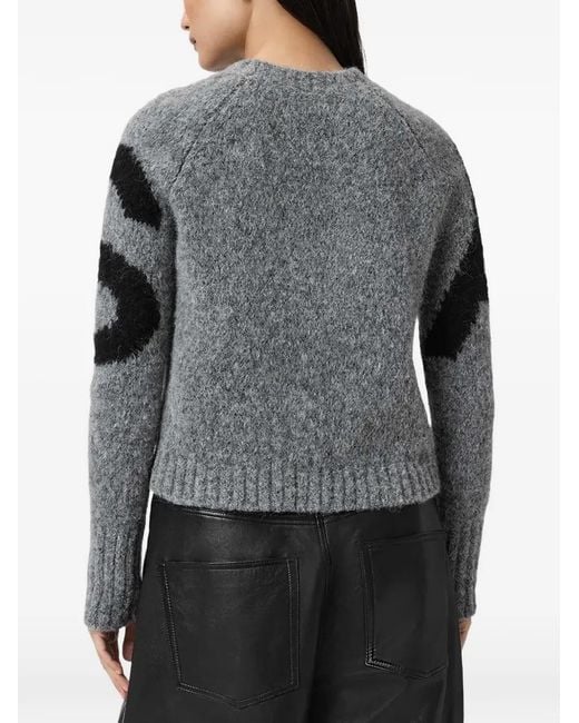 AllSaints Gray Sylvie Sweater