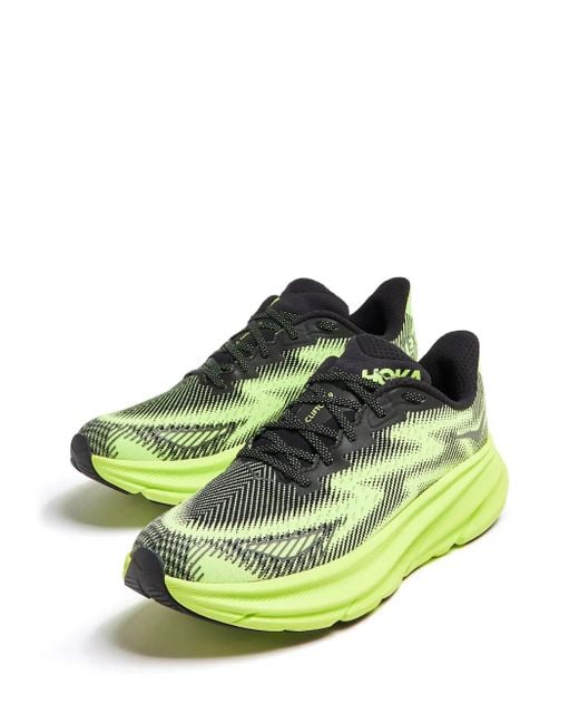 Hoka One One Green Stealth/tech Clifton 9 Gore-tex Lifestyle Shoes