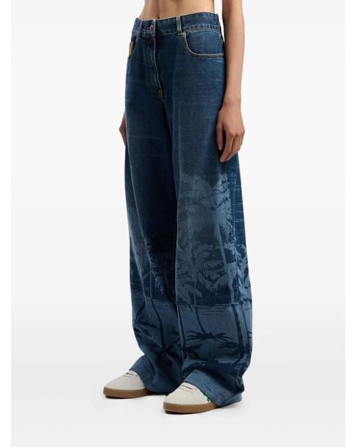 Palm Angels Blue Palms Jeans