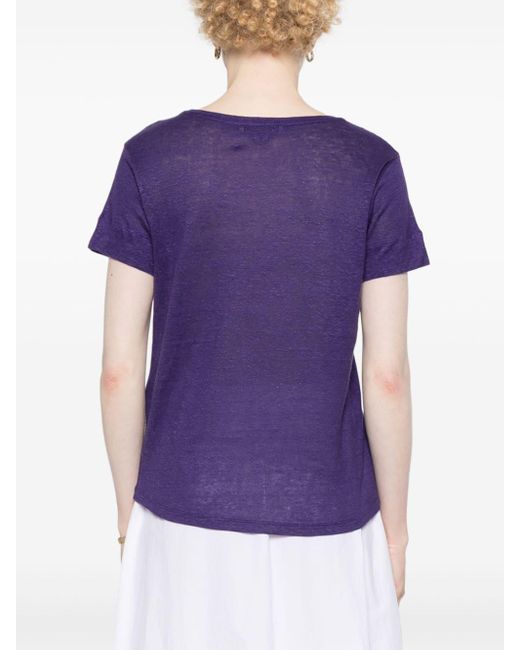 Dorothee Schumacher Purple Natural Ease Hemp T-shirt