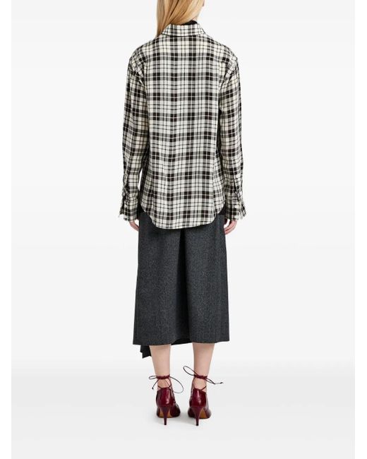 Proenza Schouler Black Checked Shirt