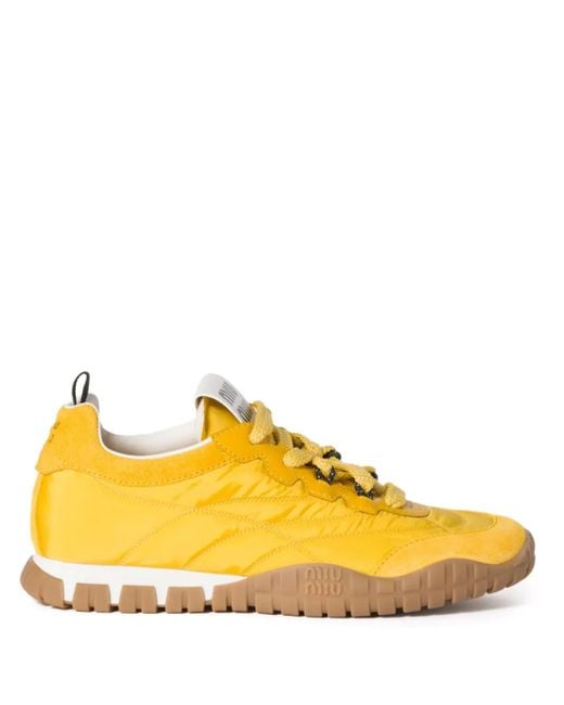 Miu Miu Tyre スニーカー Yellow