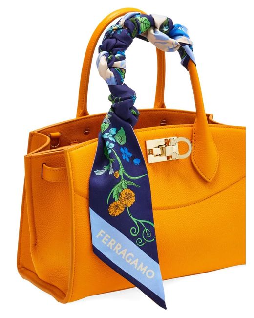 Ferragamo Blue Pegasus Print Bandeau