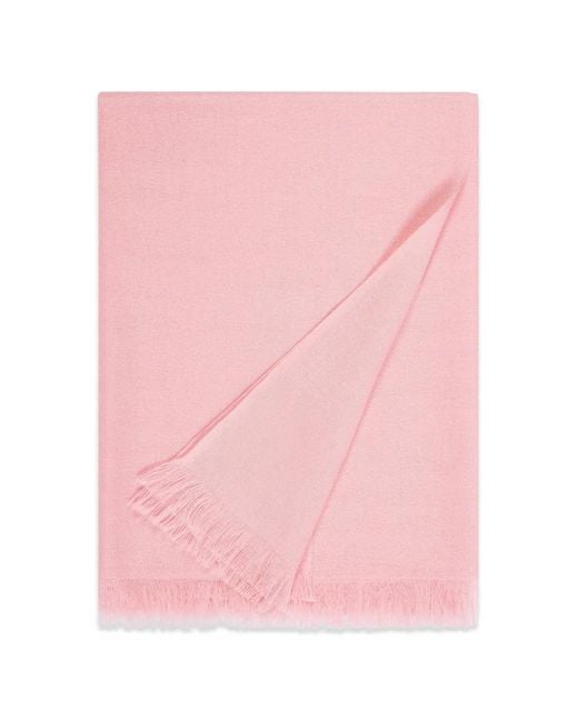 Sciarpa Con Frange di Bompard in Pink