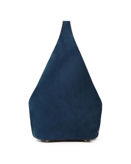 Stella McCartney Blue Triangular-Panel Shoulder Bag