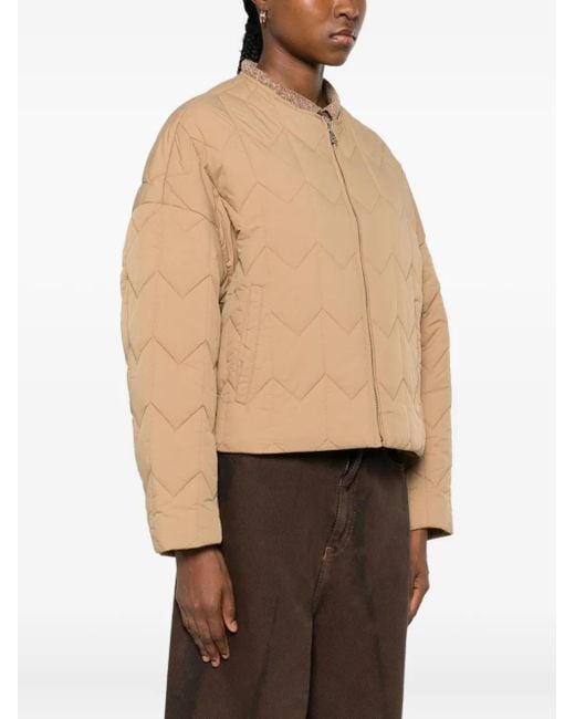 Maison Kitsuné Natural Quilted Jacket
