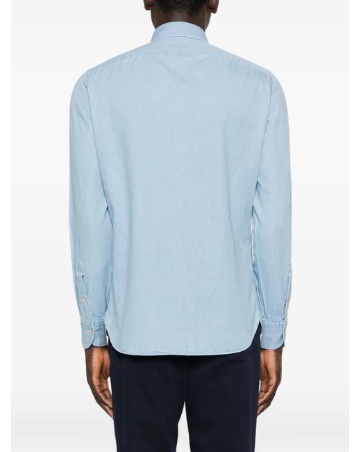 Borriello Blue Buttoned Shirt for men