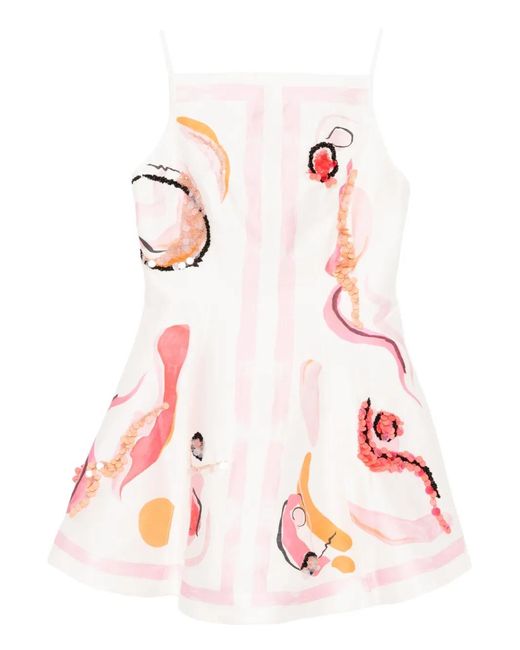 Acler Pennick Jurk in het Pink