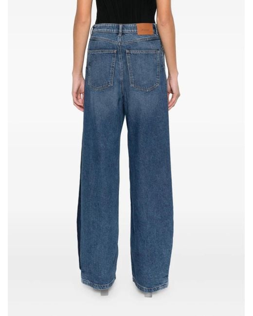 Jeans A Gamba Ampia di Sportmax in Blue