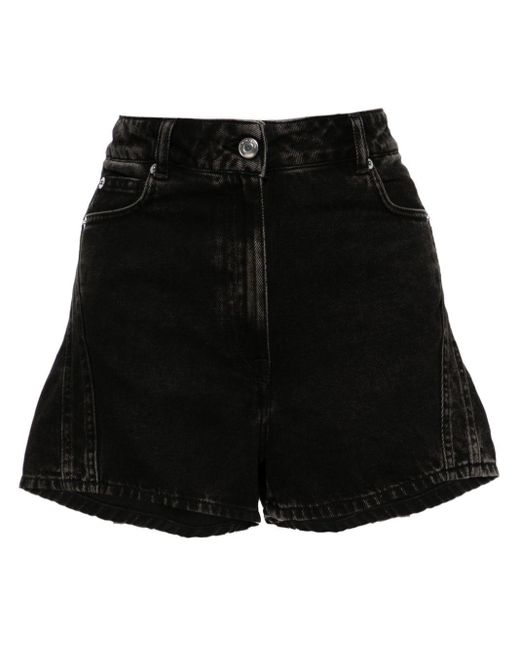 IRO Black Elgama Jeans-Shorts
