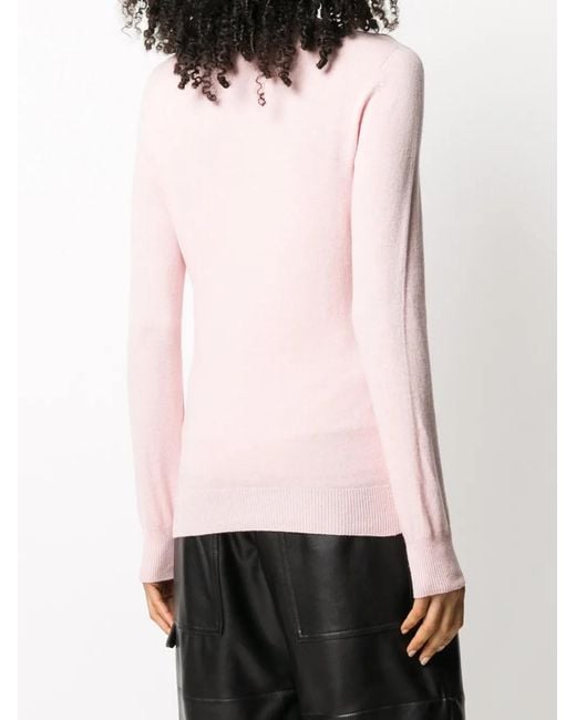 Philipp Plein Pink Look At Me Skull Embellished Jumper
