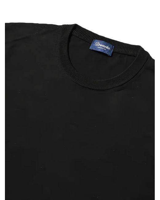 Drumohr Black Crew-Neck Sweater for men