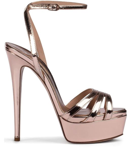 Le Silla Pink 140Mm Lola Sandals