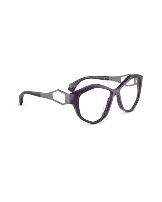 Alain Mikli Blue Geometric-Frame Glasses