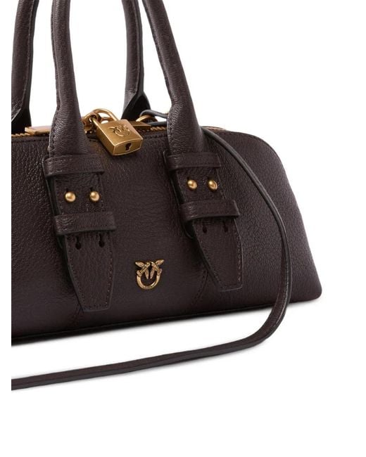 Pinko Brown Horizontal Bowling Bag