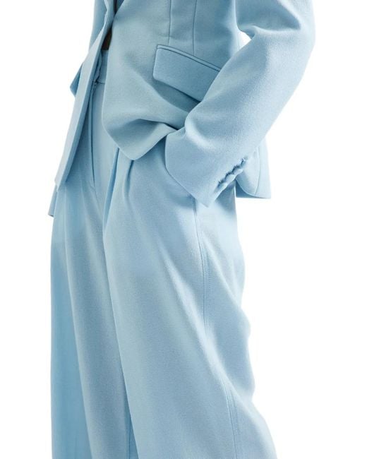 Erdem Blue Concealed-Fastening Trousers