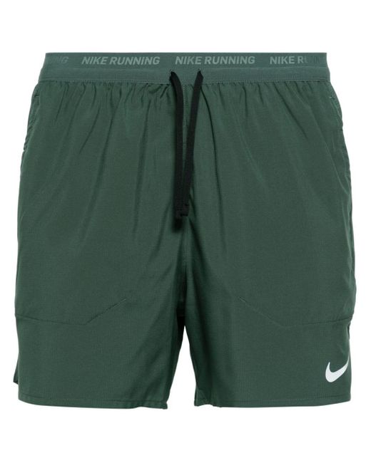 Nike Green Swoosh-print Shorts for men