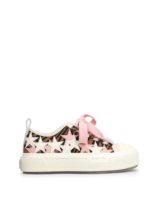 Amiri White Printed Sneakers