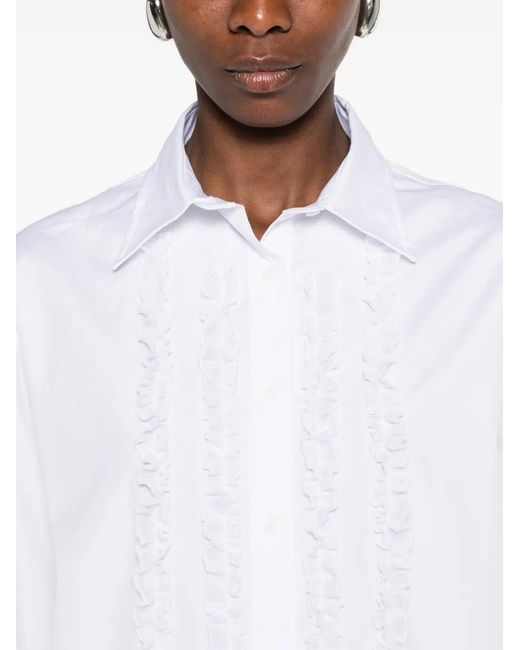 Ermanno Scervino White Cotton Shirt