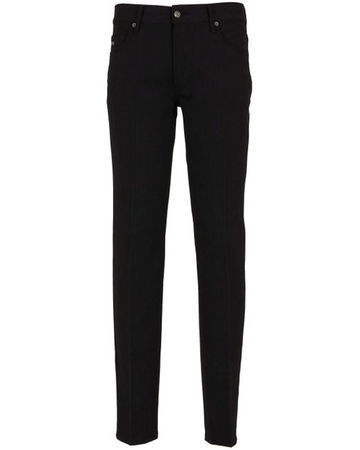 Emporio Armani Black J05 Slim-fit Trousers for men