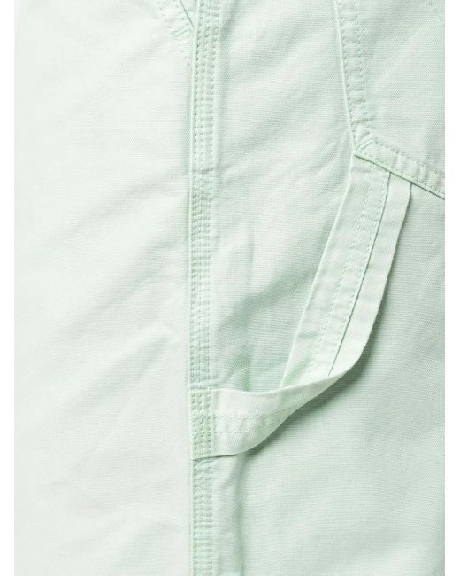 AMI Green Wide-Leg Loop-Strap Bermuda Shorts for men