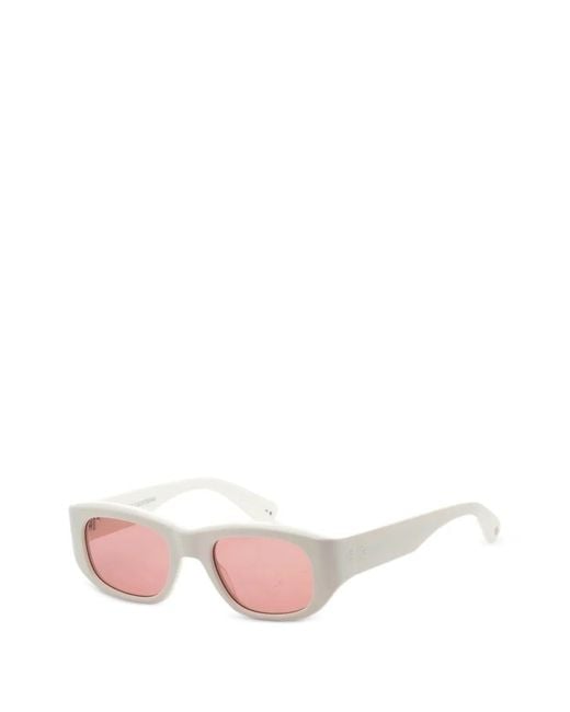 Garrett Leight Pink Laguna Rectangle-Frame Sunglasses
