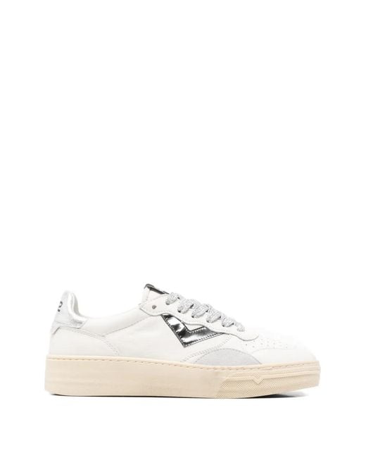 4b12 White Hyper Glitter-Laces Sneakers