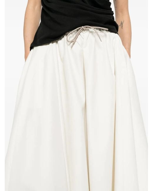 Cordera White Drawstring Skirt